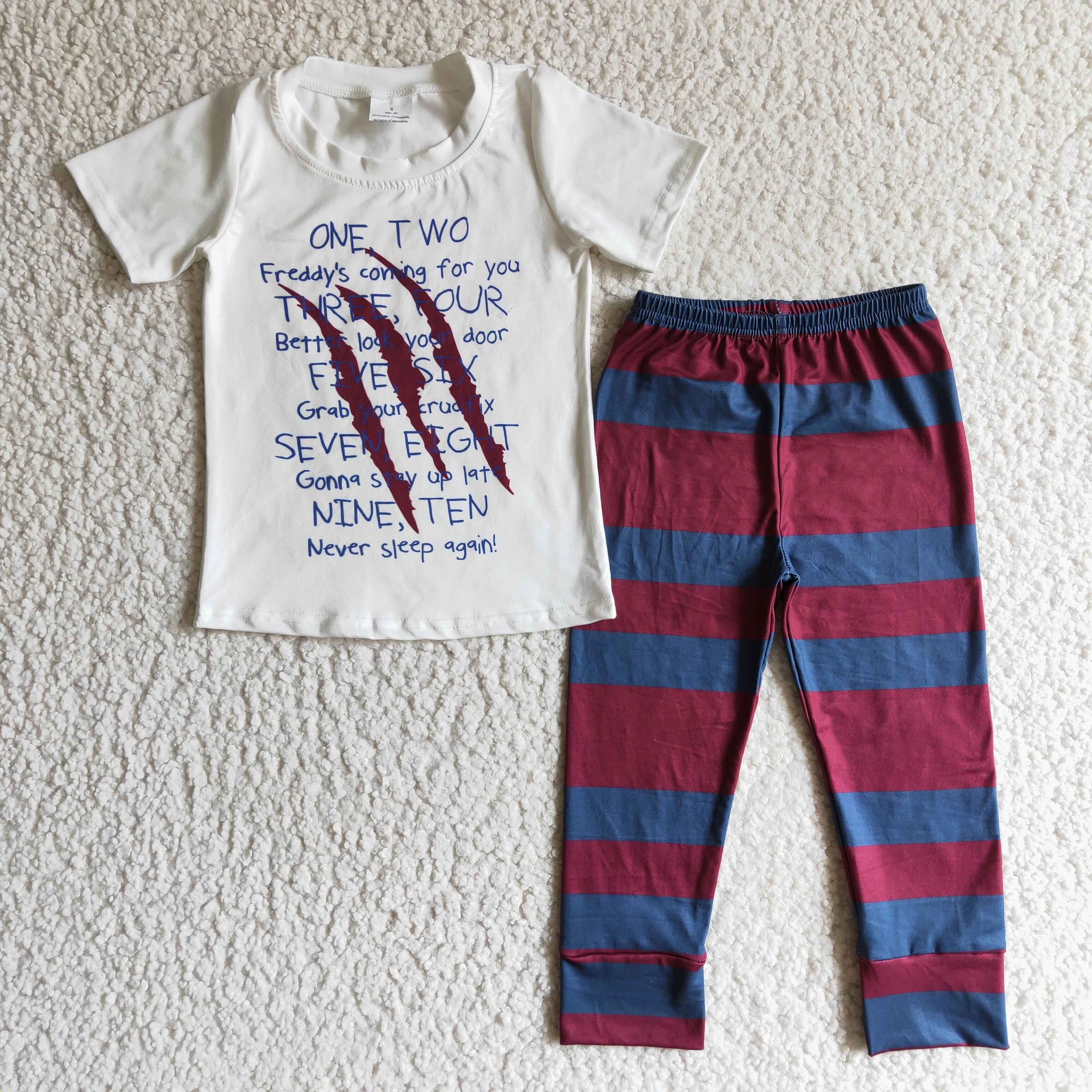 boy's short sleeve trousers suit