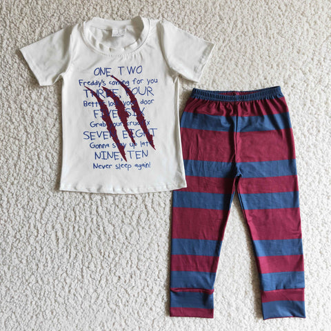 boy's short sleeve trousers suit