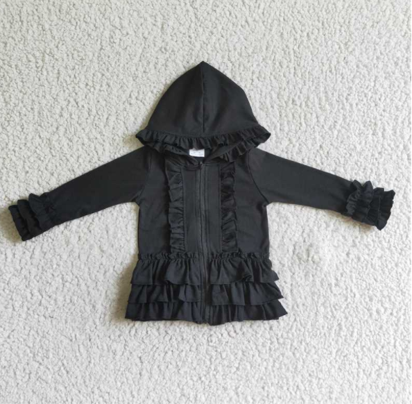 GT0016 Black Cotton Hoodie