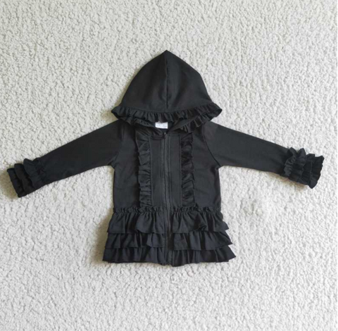 GT0016 Black Cotton Hoodie