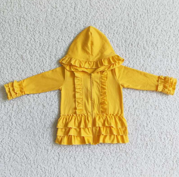 GT0018 Yellow Cotton Hoodie
