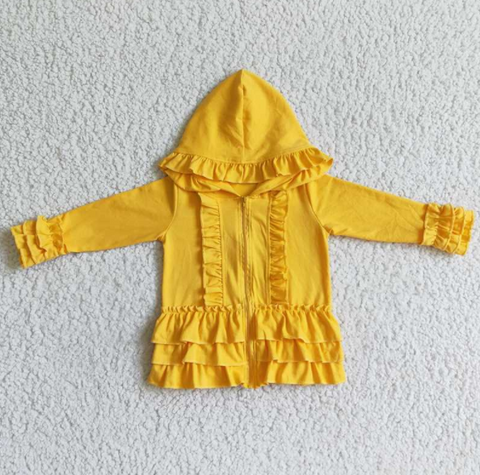 GT0018 Yellow Cotton Hoodie