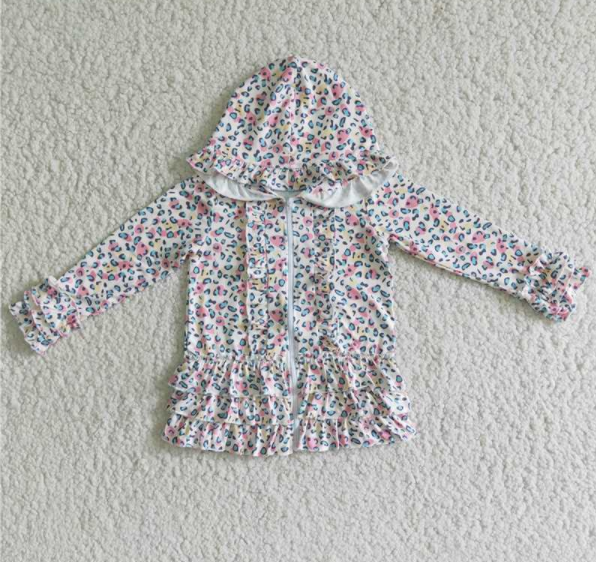 Colorful Print Girls Hoodie