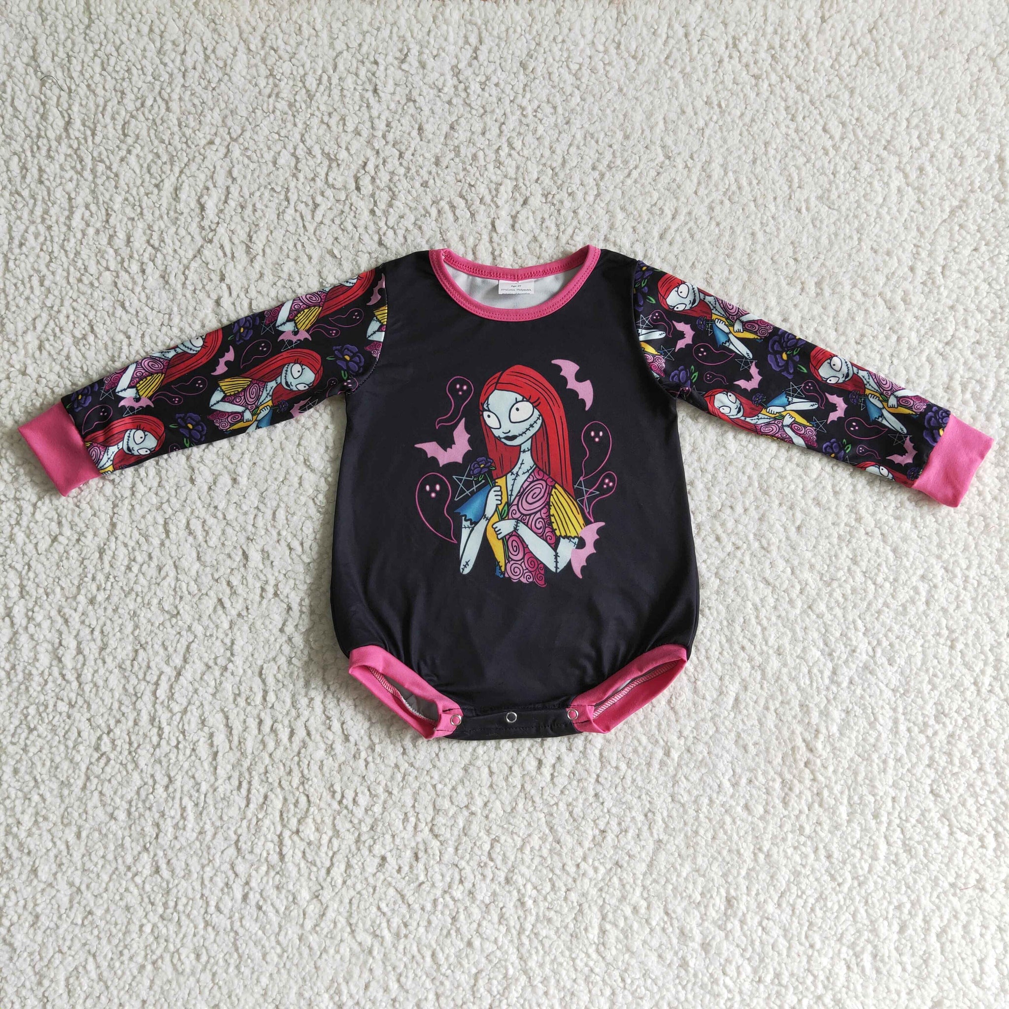 LR0151 halloween boy girl long sleeve romper