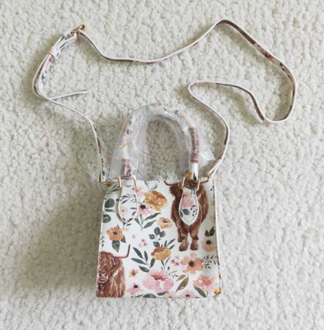 BA0012 Highland cow kids girls bags