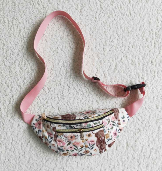 BA0006 Highland cow kids girls small bags