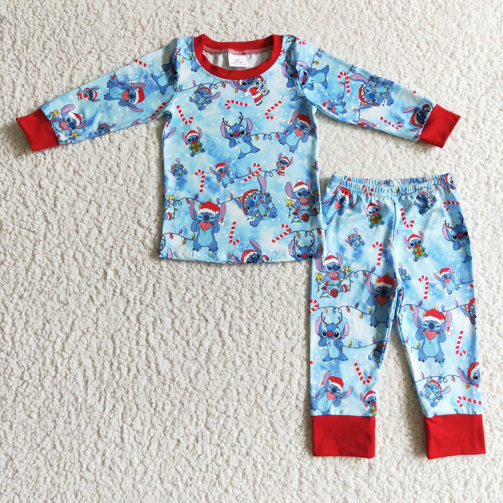 Boys Christmas Long Sleeve Pajama Set