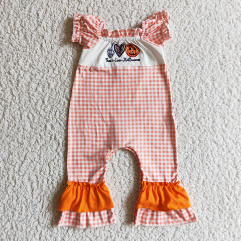 SR0092 halloween girl short sleeve romper