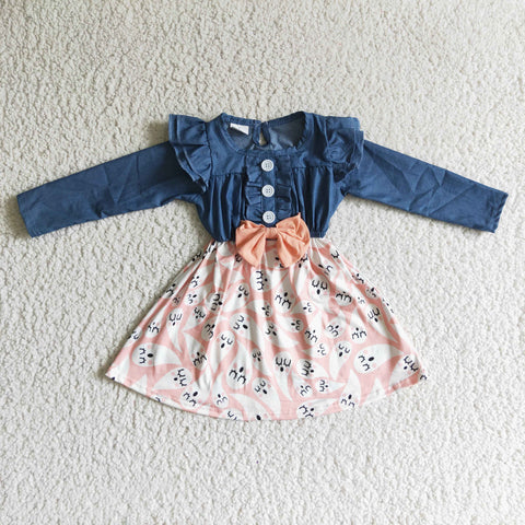 GLD0044 girls denim dress