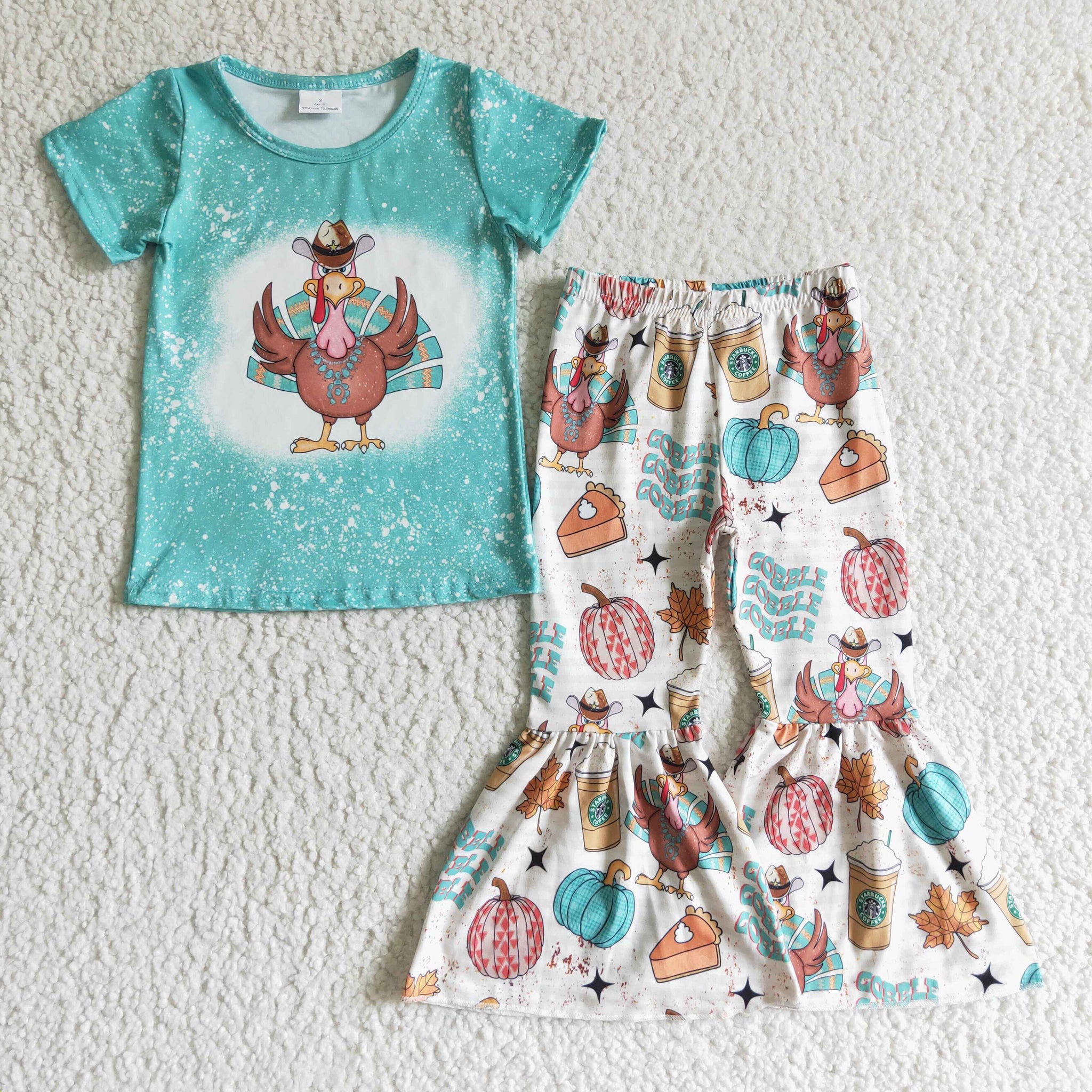 GSPO0195 Thanksgiving girl blue suit