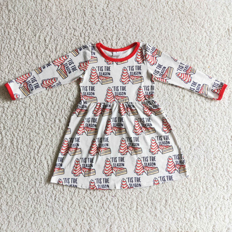 GLD0110 girls long sleeve dress