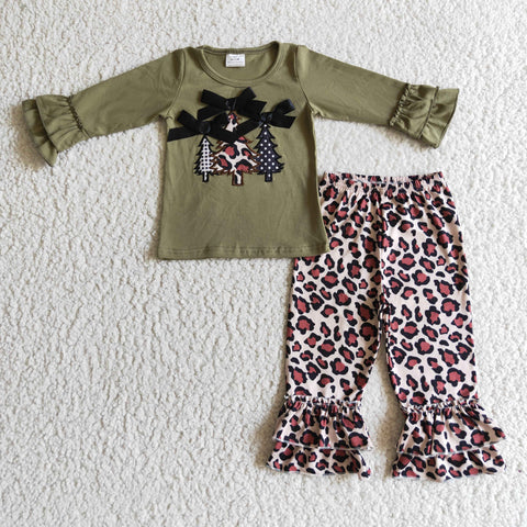 Christmas embroidered cotton suit