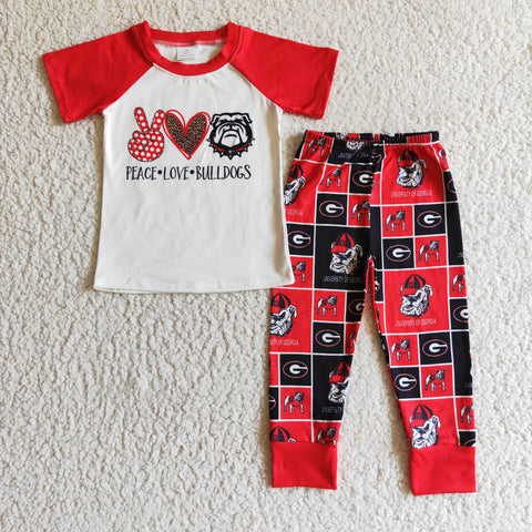 children boy bulldogs team