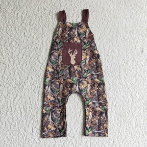 SR0099 brown baby boy romper