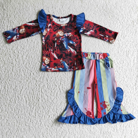 Halloween Kids Girls Long Sleeve Suit