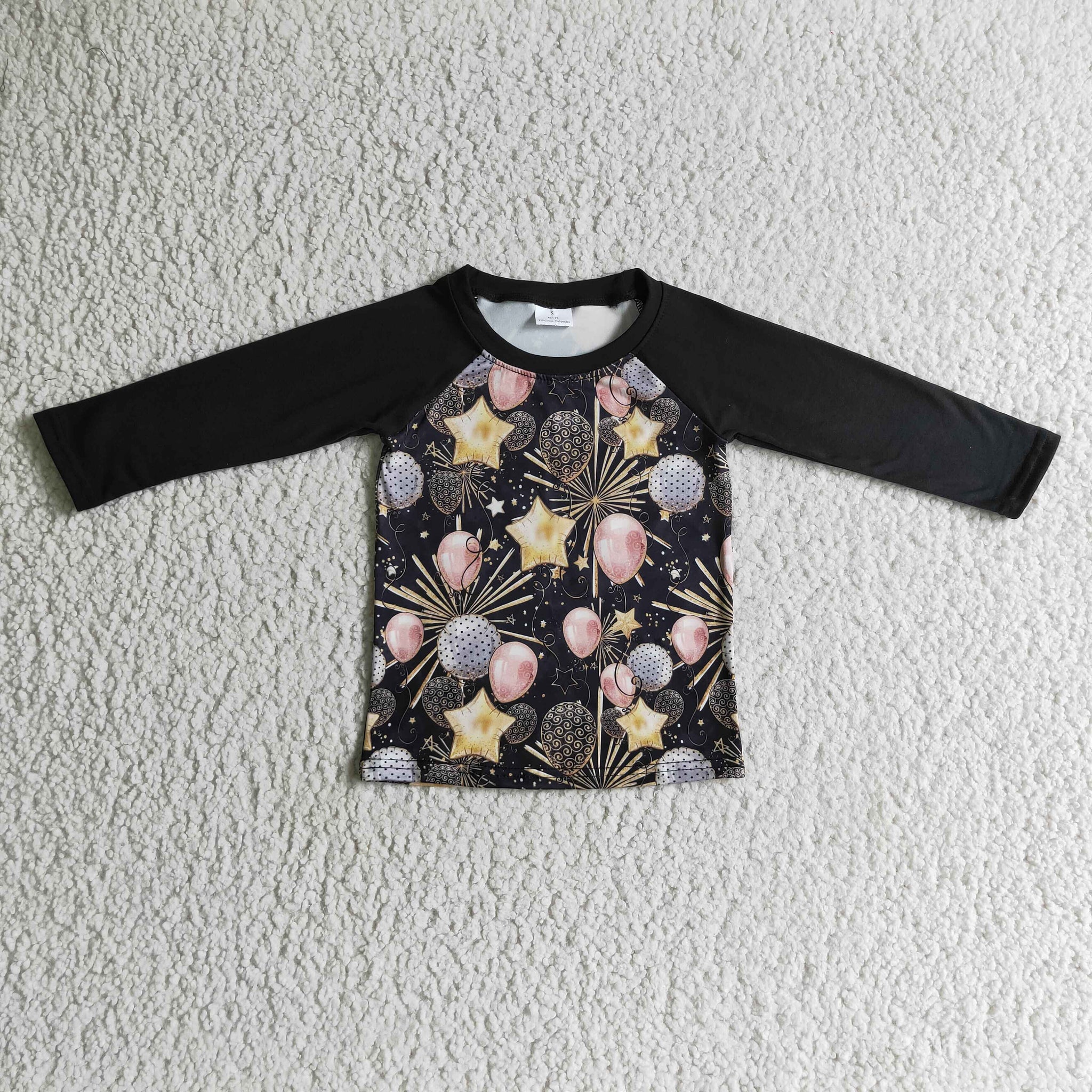 BT0072 happy new year boy long sleeve top