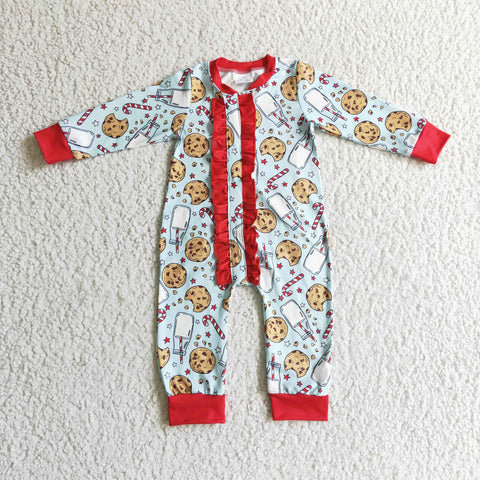 LR0185 christmas baby boy romper