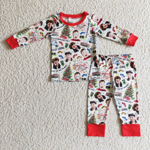 Christmas Boy Long Sleeve Pajama Set