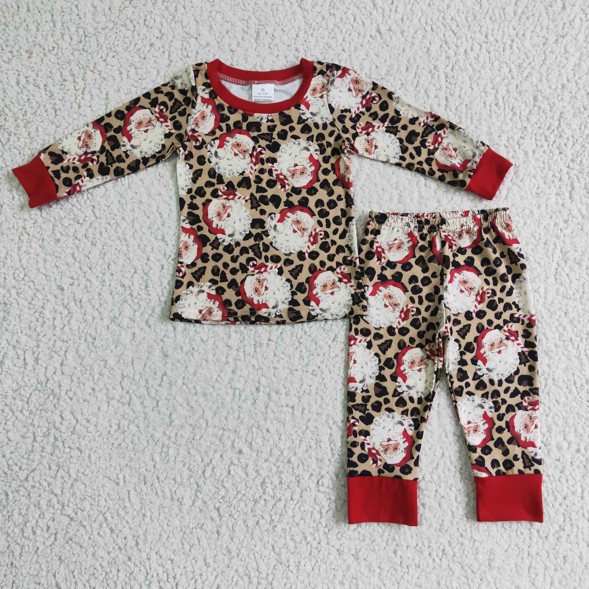 santa boy pajama set
