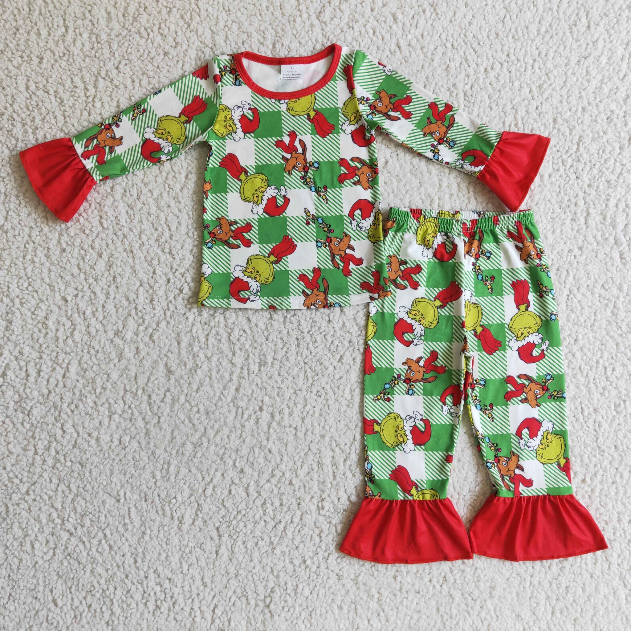 Grinch girls pajamas
