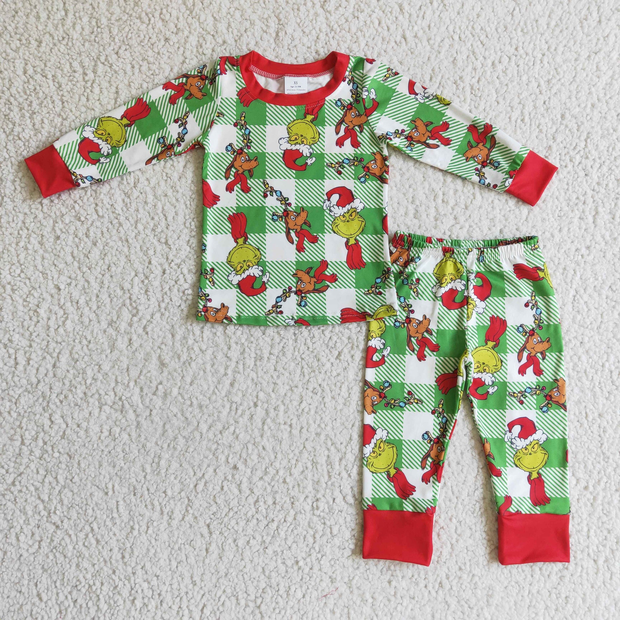 Grinch Boys Pajama Set