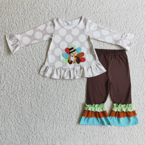 Girls Thanksgiving Embroidery Set