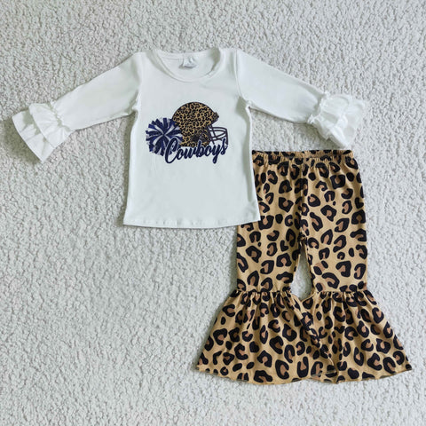couboys girls long sleeve suit