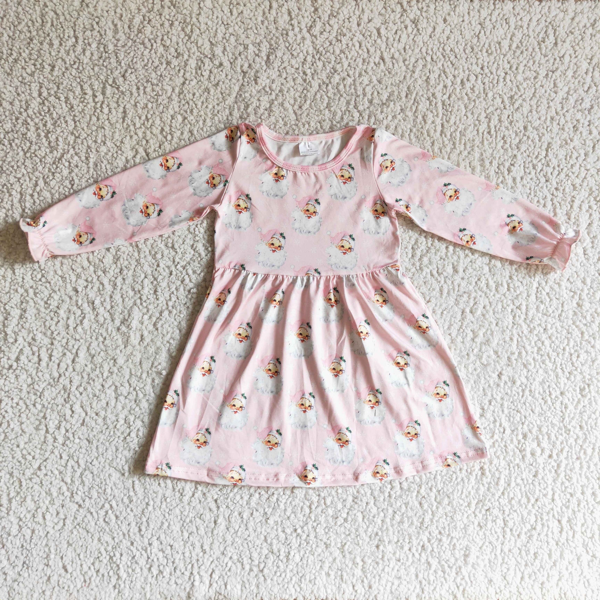 GLD0123 Pink Santa Dress