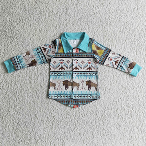 BT0090 boy's lapel shirt