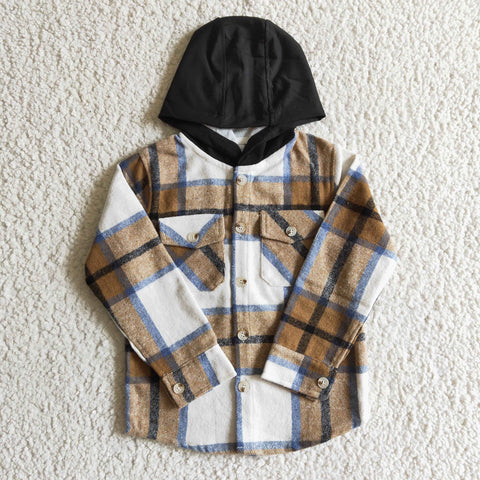 BT0076 boy kids plaid shirt