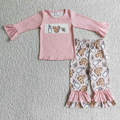 Winter Girls Pink Long Sleeve Suit