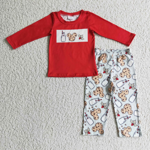 BLP0123 Winter Boys Red Long Sleeve Suit