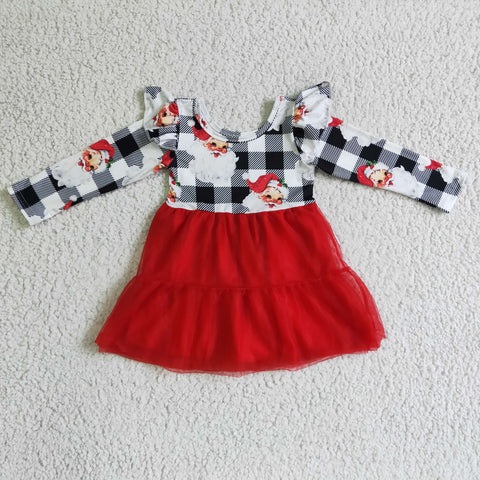 GLD0121 Santa Girl Long Sleeve Dress