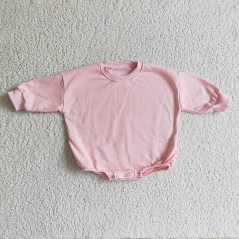 LR0163 pink baby cotton romper