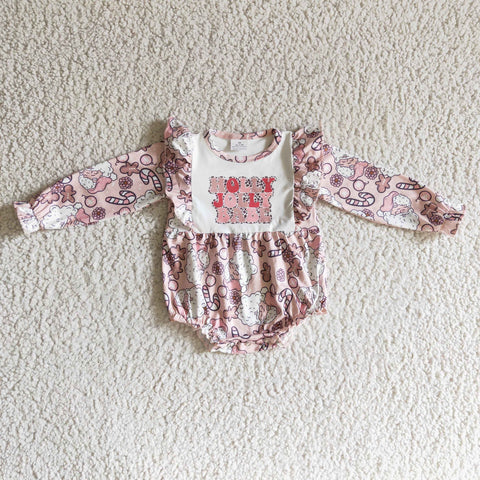 LR0206 holly jolly babe christmas romper