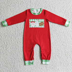 LR0189 baby christmas long sleeve romper