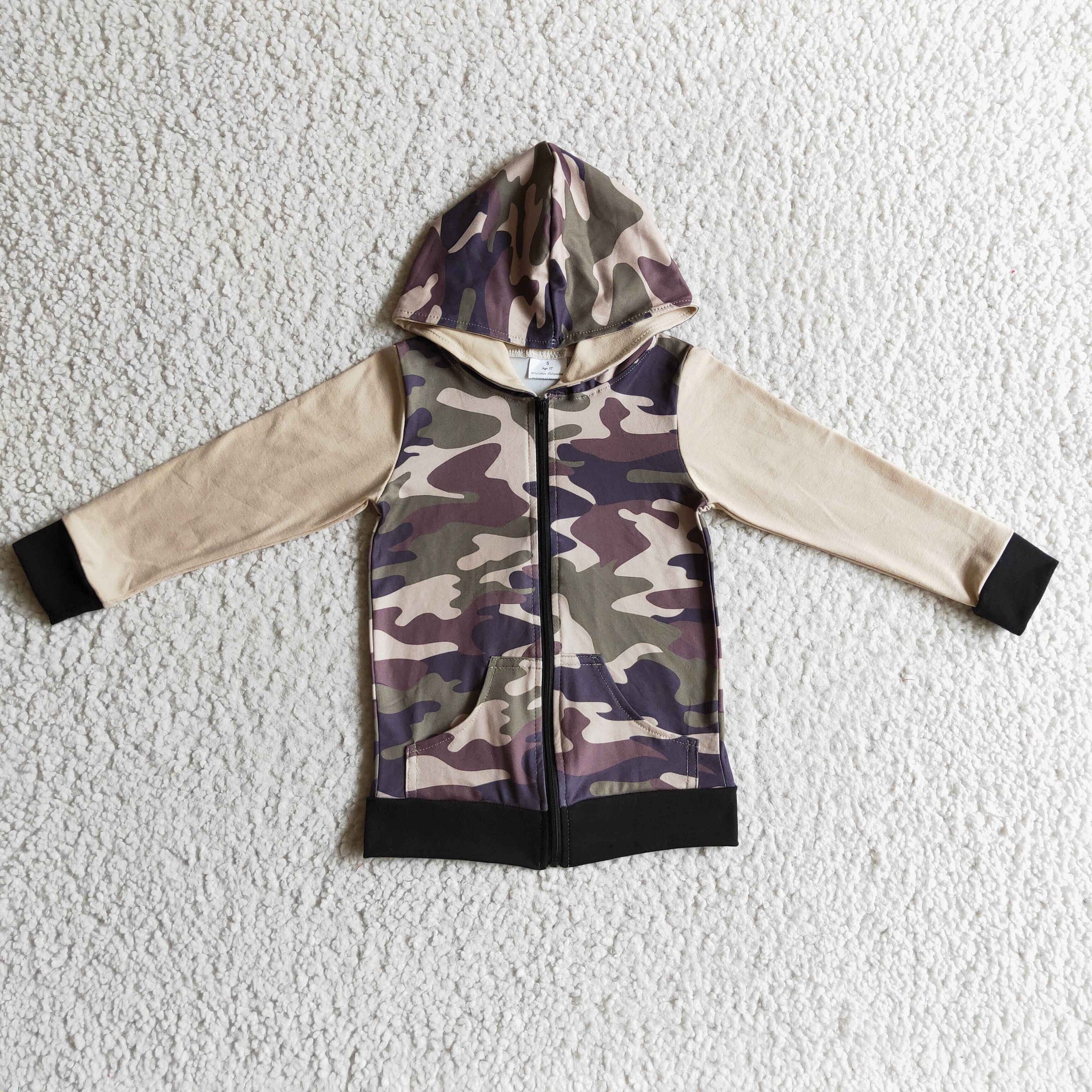 Boys Camo Hoodie
