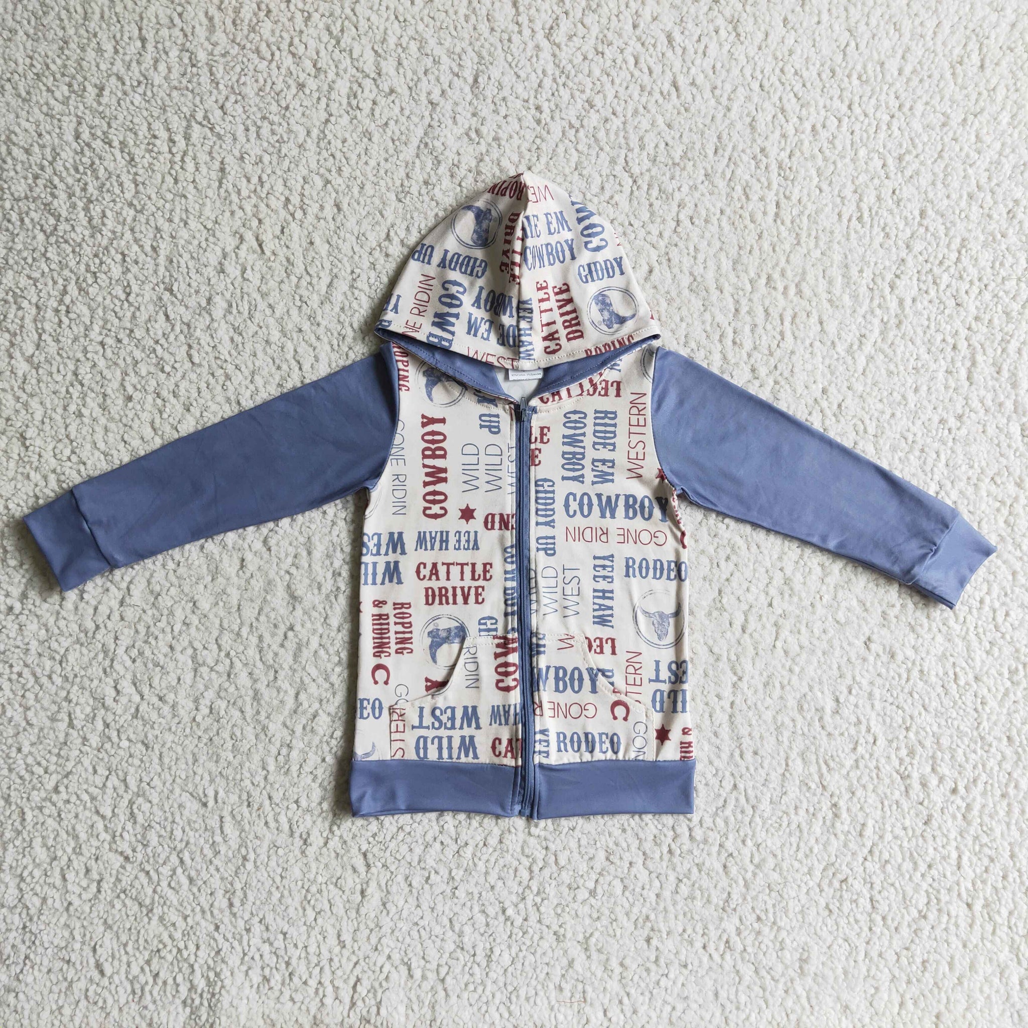 Fashion Boys Alphabet Print Hoodie