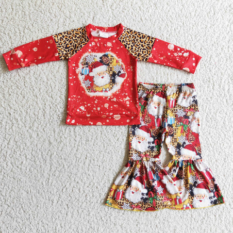GLP0323 Christmas Santa Print Long Sleeve Suit