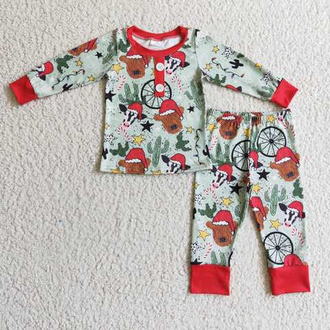 Christmas Boy Long Sleeve Pajama Set