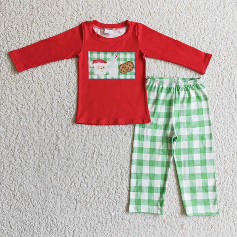 BLP0109 Christmas Boy Red Long Sleeve Suit