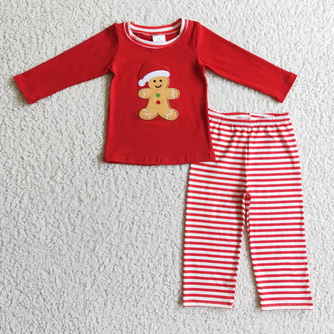 BLP0122 Gingerbread Kids Boys Long Sleeve Set