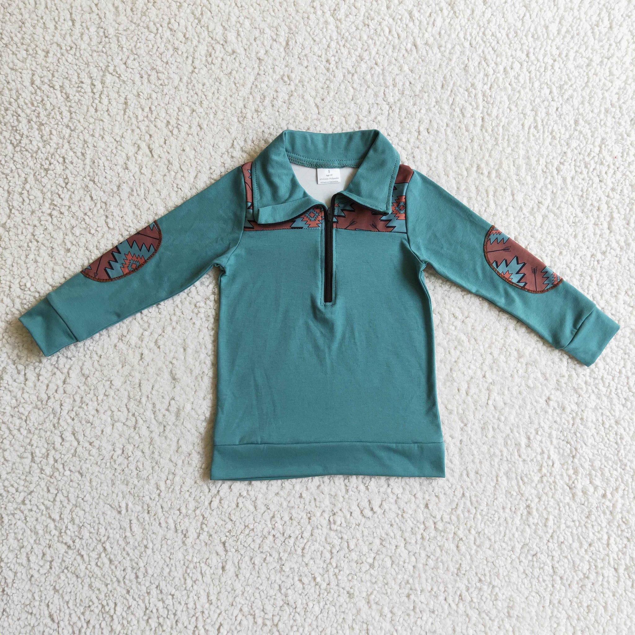BT0093 Blue Lapel Boys Shirt