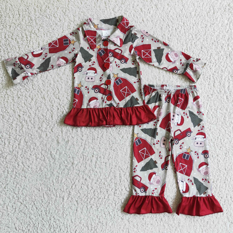 Christmas girl new pajama set