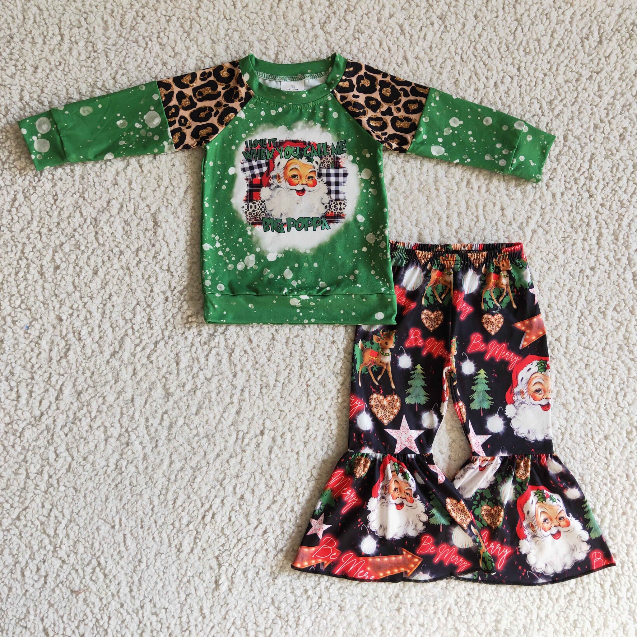GLP0321 Green Santa Girl Suit