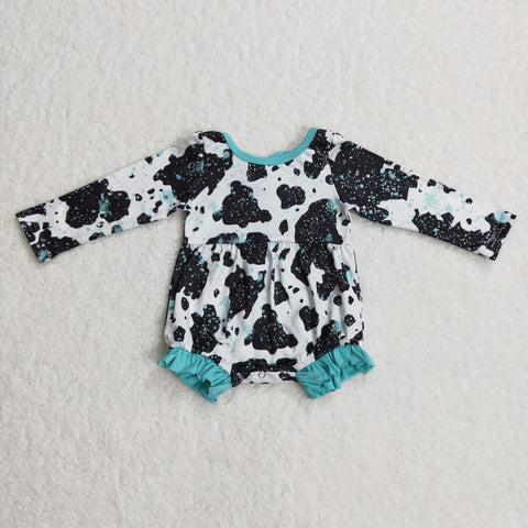 LR0197 baby girl long sleeve romper