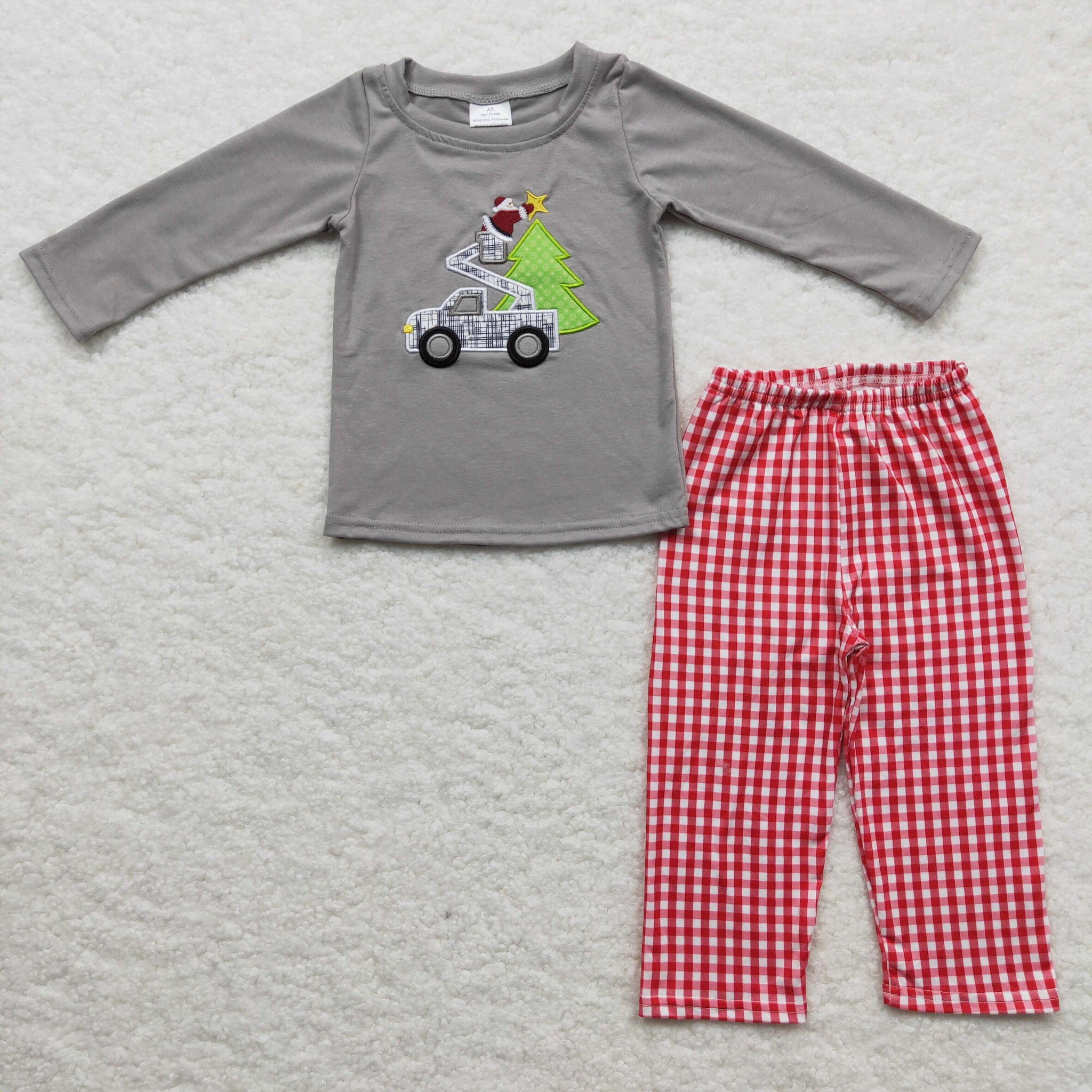 BLP0135 Christmas Boy Cotton Embroidery Set