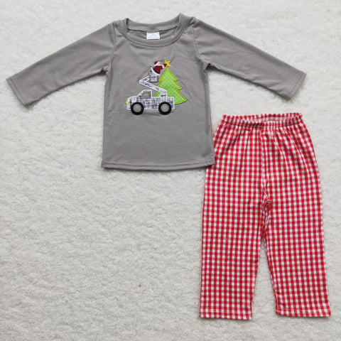 BLP0135 Christmas Boy Cotton Embroidery Set