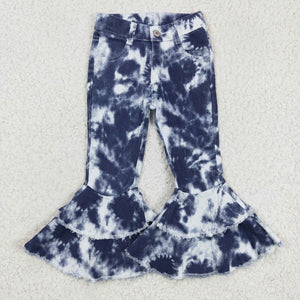P0035 Blue Tie Dye Girls Jeans