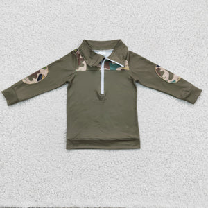 BT0098 Camo Boys Lapel Shirt
